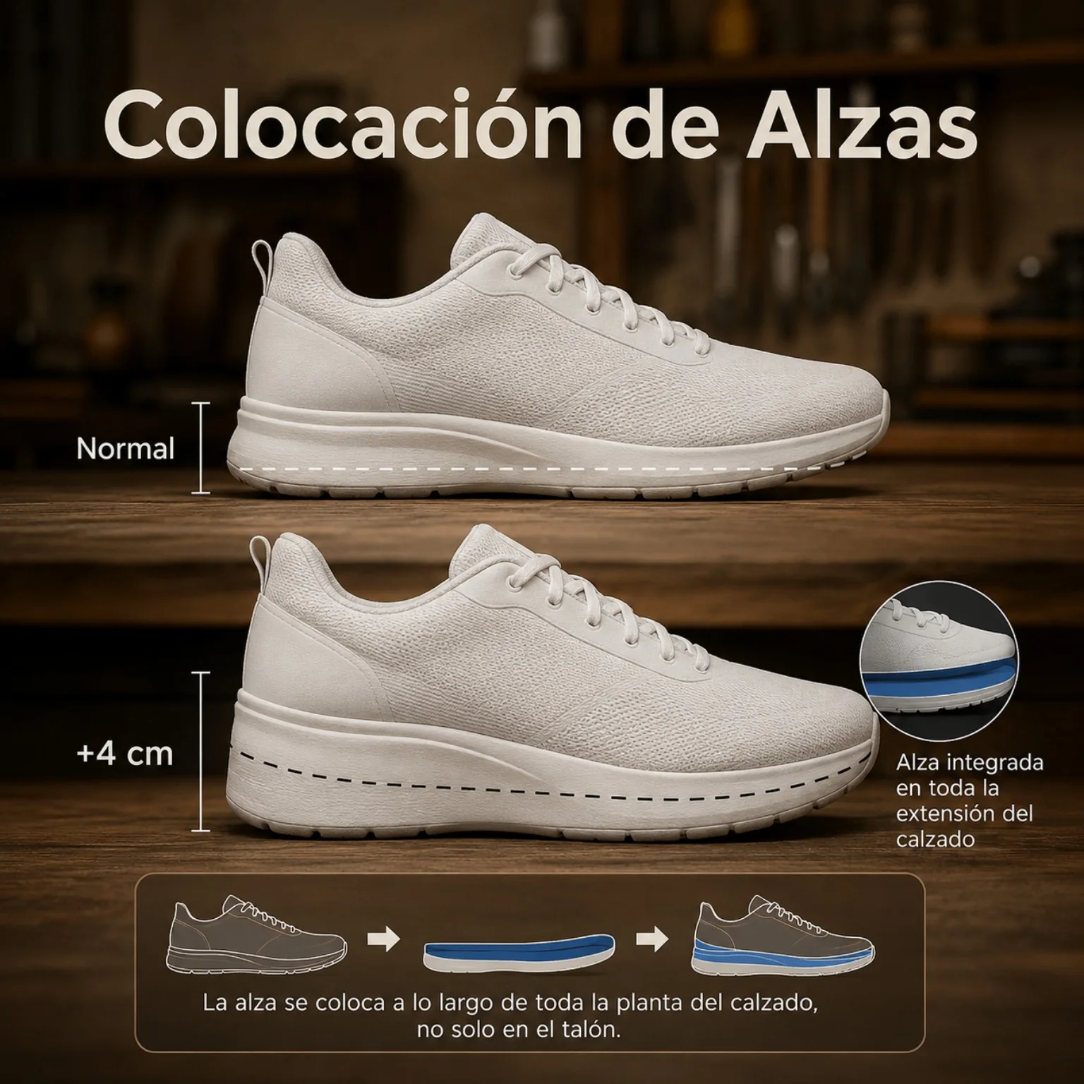 Colocación de alzas