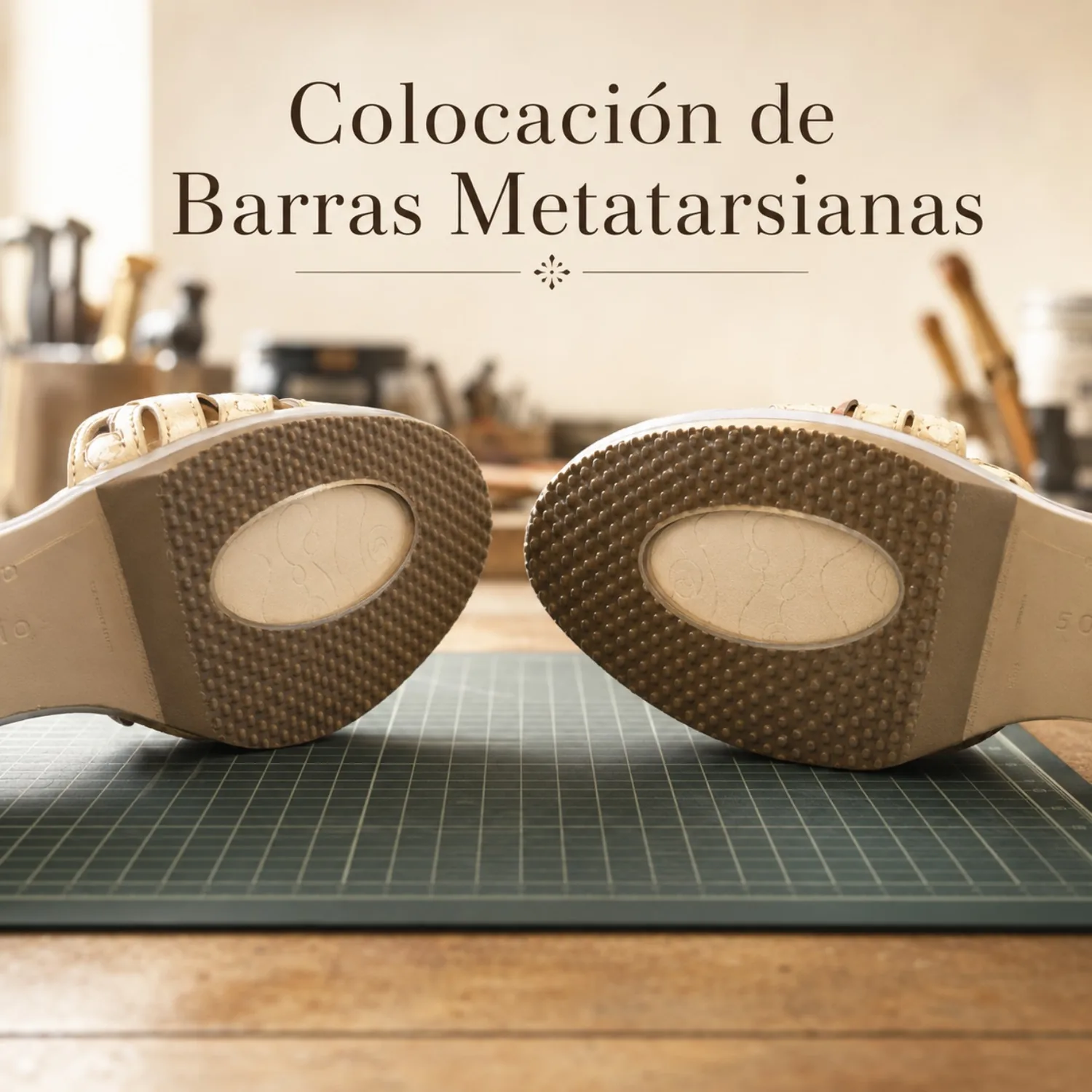 Colocación de barras metatarsianas