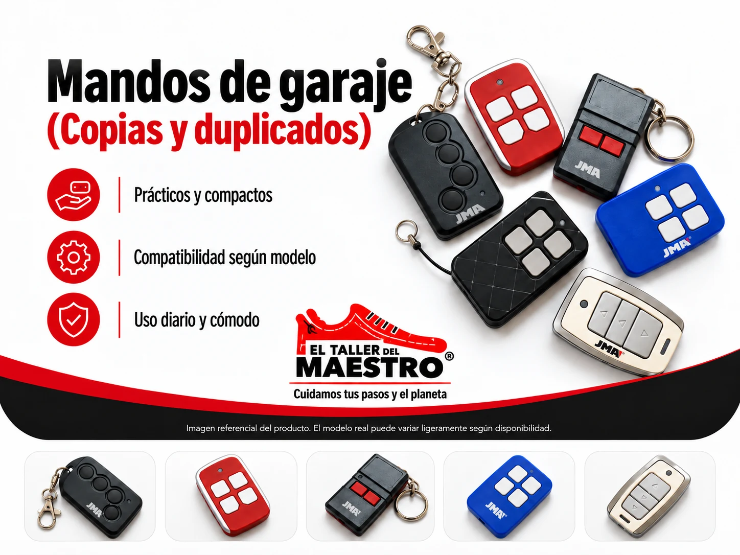 Copias de mandos de garaje